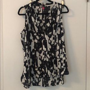 Black and white dressy tank top!